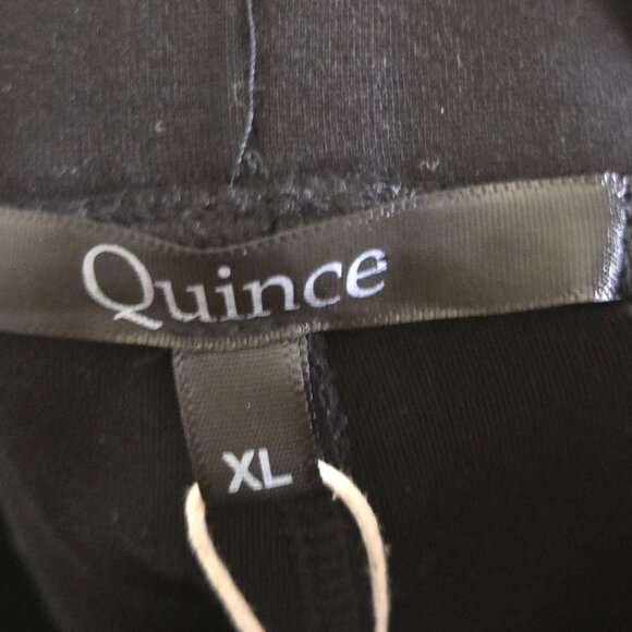 Quince NWT Ultra Stretch Ponte Skinny Pant Black Pull On Pockets Size Xlp - Picture 5 of 9